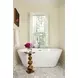 Salvador Gold Round Marble Top Side Table