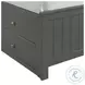 Santino Grey Full Storage Panel Bed