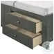Santino Grey Full Storage Panel Bed