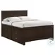 Santino Espresso Full Storage Panel Bed