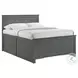 Santino Grey Full Storage Panel Bed