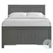 Santino Grey Full Storage Panel Bed