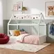 Santino White Full Montessori Bed