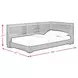 Santino Gray Twin Bookcase Platform Bed