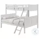 Santino White Twin Over Full Bunk Bed