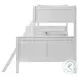 Santino White Twin Over Full Bunk Bed