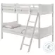 Santino White Twin Over Twin Bunk Bed