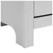 Santino White 6 Drawer Dresser and Rectangular Mirror