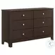 Santino Espresso Youth Panel Bedroom Set