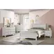 Santino White 6 Drawer Dresser and Rectangular Mirror