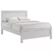 Santino White Full Panel Bed