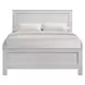 Santino White Full Panel Bed