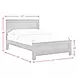 Santino White Full Panel Bed