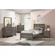 Santino Gray Twin Panel Bed