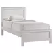 Santino White Twin Panel Bed