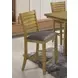 San Antonio Cocoa Brown Upholstered Counter Height Stool