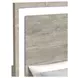 Vega White and Gray Full Panel Bed with LED