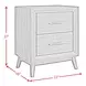 Veronica Walnut 2 Drawer Accent Cabinet