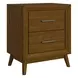 Veronica Walnut 2 Drawer Accent Cabinet