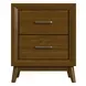Veronica Walnut 2 Drawer Accent Cabinet