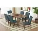 Veronica Denim Blue Upholstered Dining Side Chair Set of 2