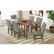 Veronica Dark Gray Upholstered Dining Side Chair Set of 2