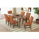 Veronica Orange Upholstered Dining Side Chair Set of 2