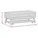 Veronica Walnut Rectangular Coffee Table with Casters