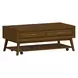 Veronica Walnut Occasional Table Set with Casters
