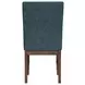 Veronica Denim Blue Upholstered Dining Side Chair Set of 2
