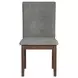 Veronica Dark Gray Upholstered Dining Side Chair Set of 2