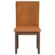 Veronica Orange Upholstered Dining Side Chair Set of 2