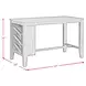 Veronica Walnut and Dark Gray Upholstered 3 Piece Kitchen Island Set with USB Charging