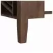 Veronica Walnut and Dark Gray Upholstered 3 Piece Kitchen Island Set with USB Charging