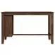 Veronica Walnut and Dark Gray Upholstered 3 Piece Kitchen Island Set with USB Charging
