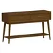 Veronica Walnut Occasional Table Set with Casters
