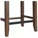 Veronica Walnut and Dark Gray Upholstered 3 Piece Kitchen Island Set with USB Charging