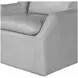 Asher Steamboat Ice Leather Swivel Accent Chair