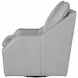 Asher Steamboat Ice Leather Swivel Accent Chair