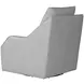 Asher Steamboat Ice Leather Swivel Accent Chair