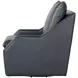 Asher Steamboat Marine Leather Swivel Accent Chair