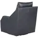 Asher Steamboat Marine Leather Swivel Accent Chair