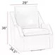 Asher Steamboat Marine Leather Swivel Accent Chair