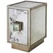 Savannah Silver Leaf 1 Door Side Table Cabinet