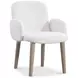 Loggia White Performance Fabric Arm Chair