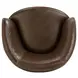Barolo Vintage Brown Leather Swivel Club Chair
