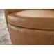 Barolo Vintage Caramel Leather Swivel Club Chair