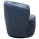 Barolo Vintage Navy Leather Swivel Club Chair