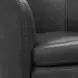 Barolo Vintage Slate Leather Swivel Club Chair