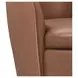 Barolo Vintage Whiskey Italian Leather Swivel Club Chair